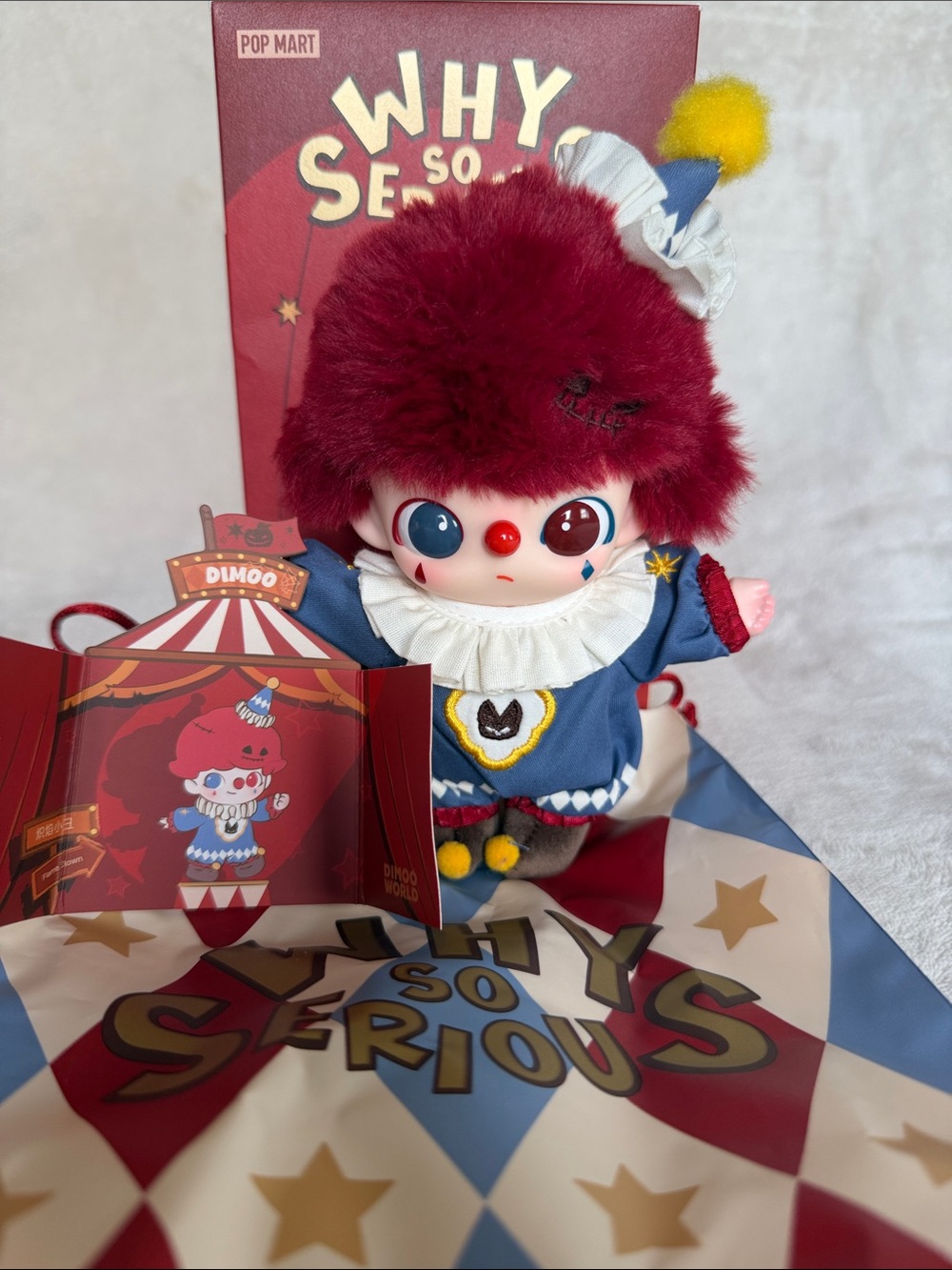POP MART Why So Serious Series Dimoo Vinyl Plush Pendant